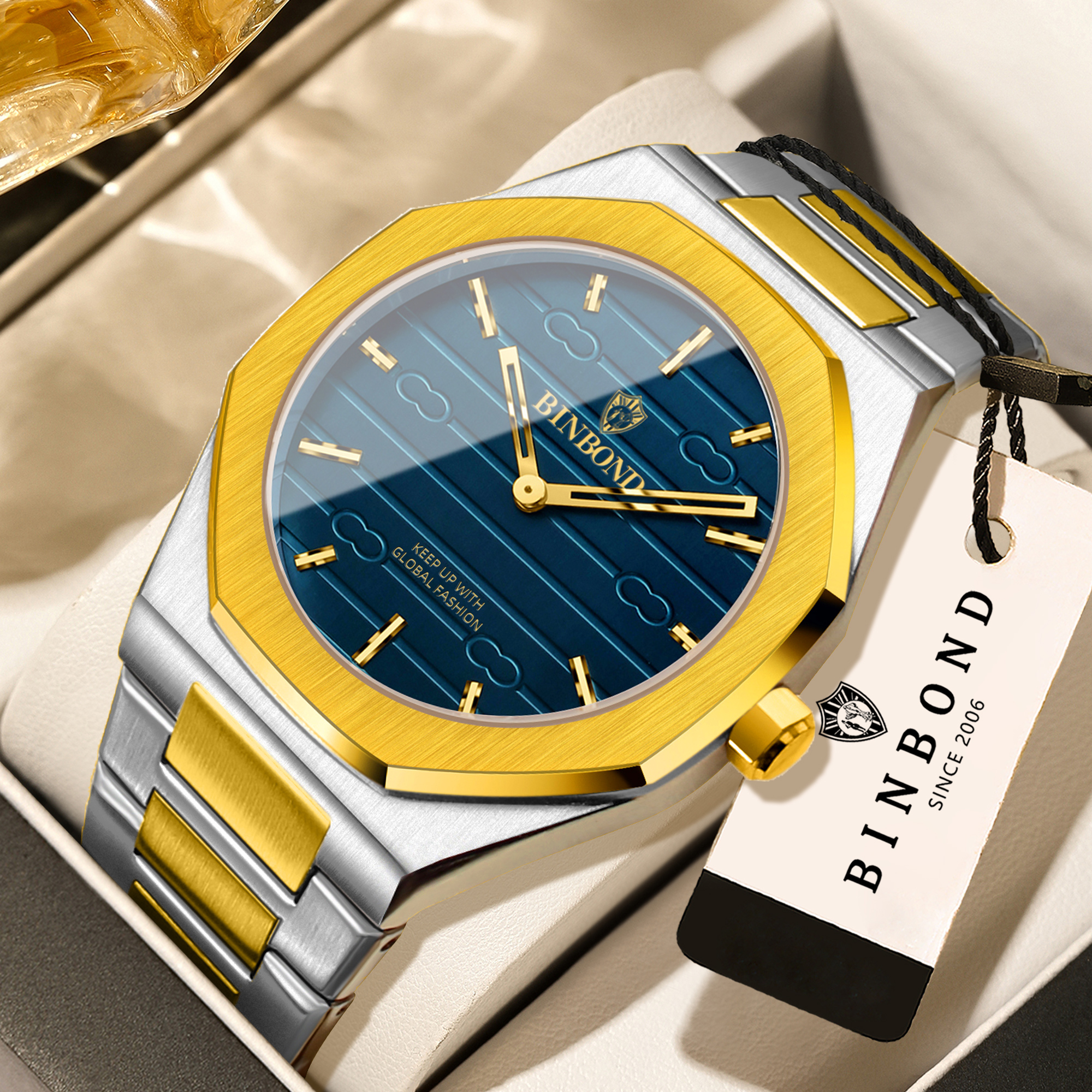 Smartwatch Sports Watches For Men - BINBOND Luxury Vintage Quartz Wristwatches For