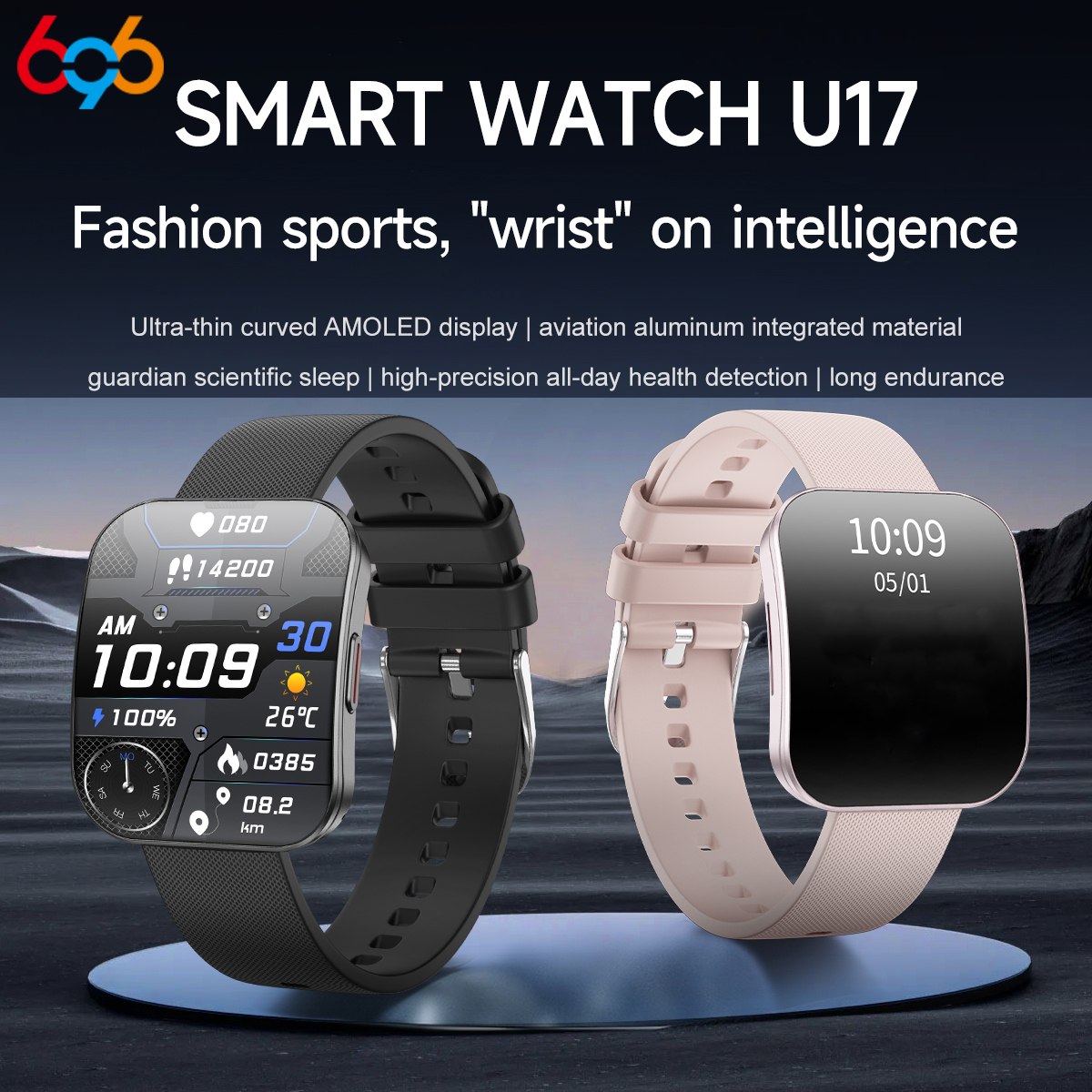 Smartwatch Sports Watches For Women - Amoled Ultra-thin Curved Waterproof Smartwatch Women