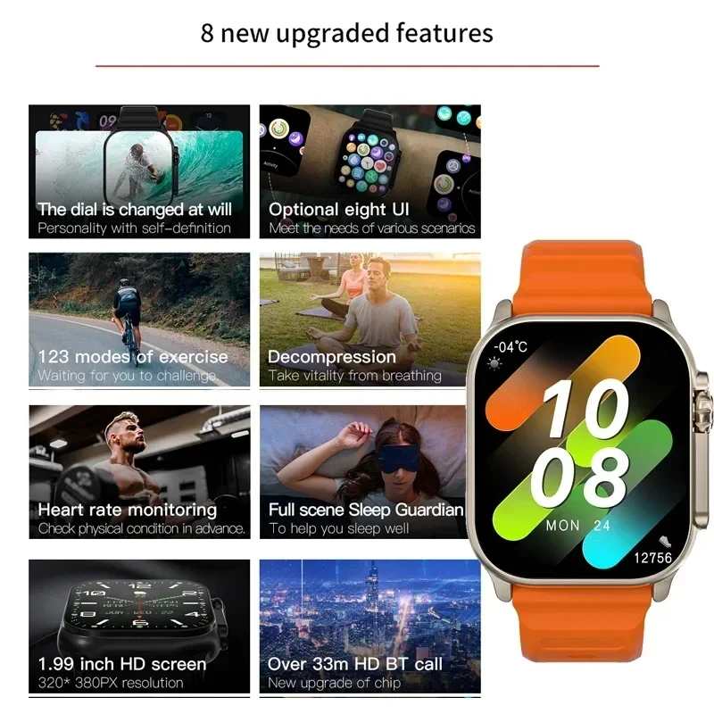 New Watch T10 Ultra Smart Watc - Smartwatch Watches For Women With Gps ulasan dan harga