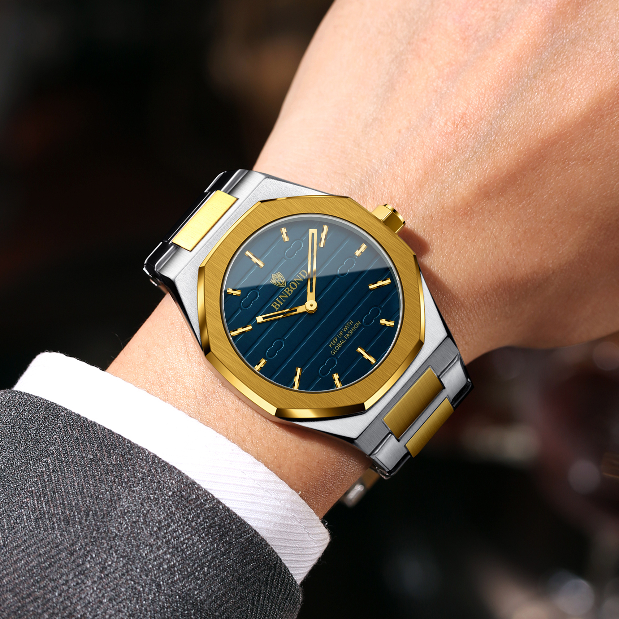 BINBOND Luxury Vintage Quartz  - Smartwatch Sports Watches For Men ulasan dan harga