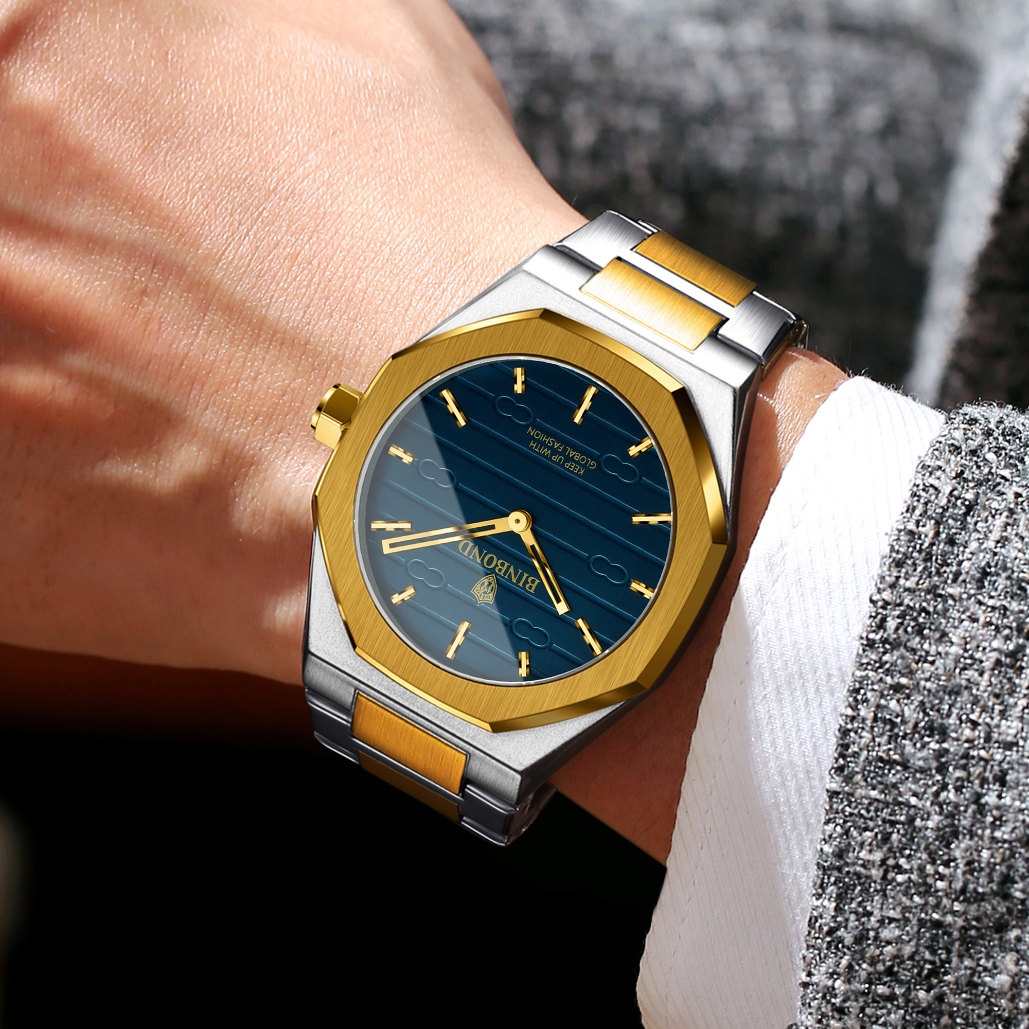 BINBOND Luxury Vintage Quartz  - Smartwatch Sports Watches For Men ulasan dan harga