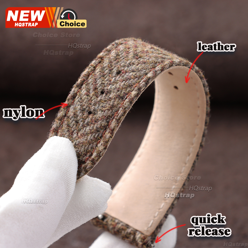 18mm 20mm 22mm Tweed Nylon Str - Watches Rolex Smartwatch ulasan dan harga