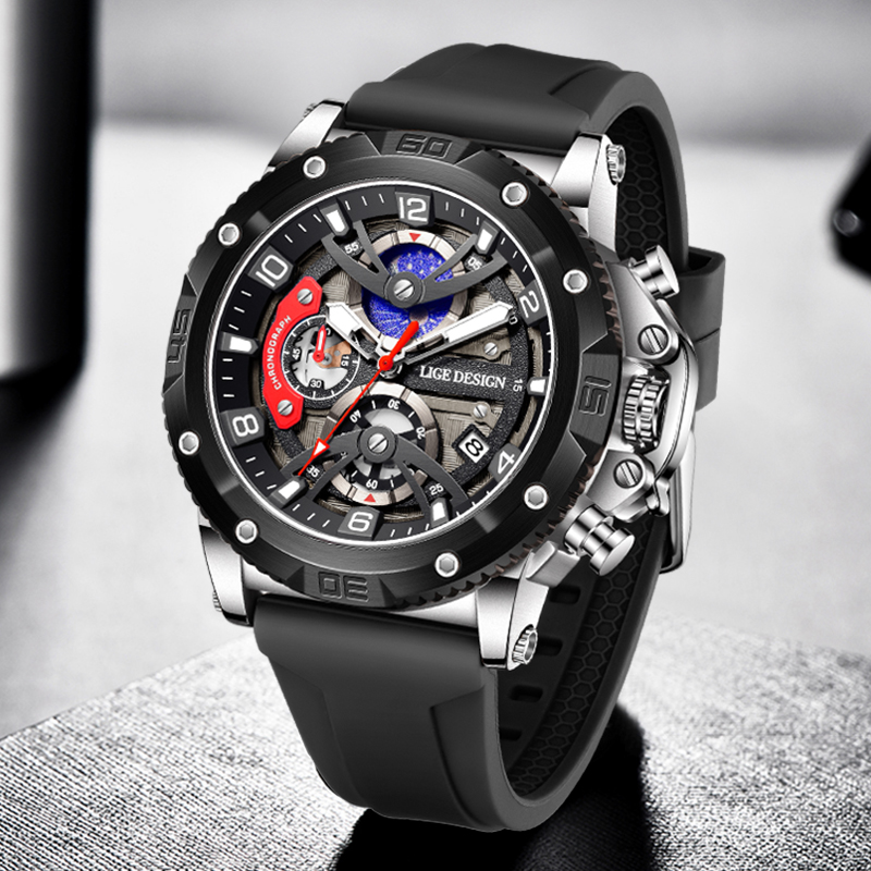 LIGE Top Brand Luxury Men Watc - Smartwatch Sports Watches For Men ulasan dan harga