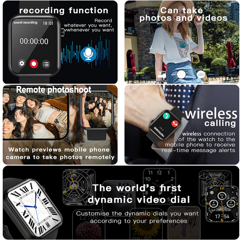 New Camera SmartWatch Men Wome - Smartwatch Sports Watches For Women ulasan dan harga
