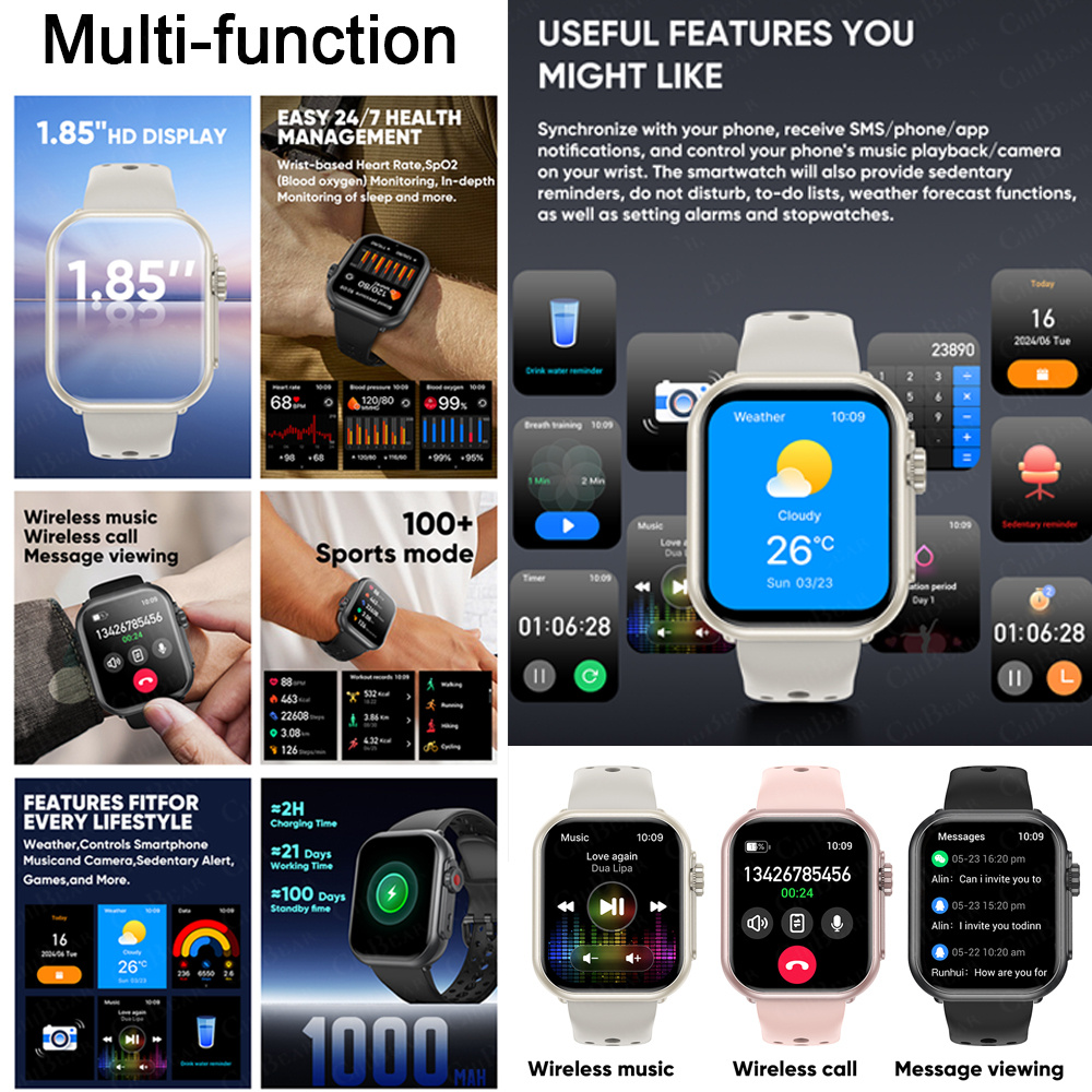 Watch Ultra K62 Men Women 1000 - Smartwatch Watches For Women With Gps ulasan dan harga