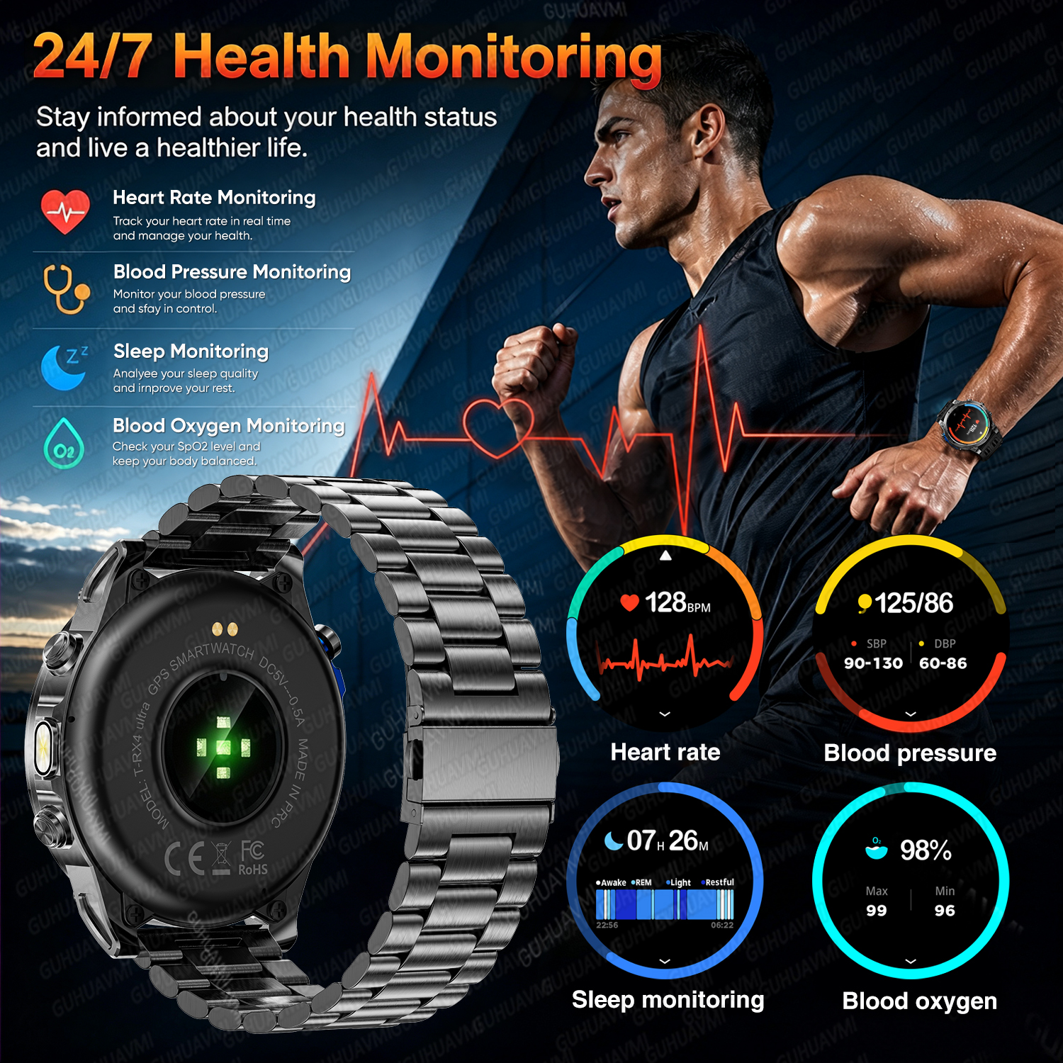 New T-RX4 Ultra Outdoor Sports - Altimeter Compass Watch ulasan dan harga