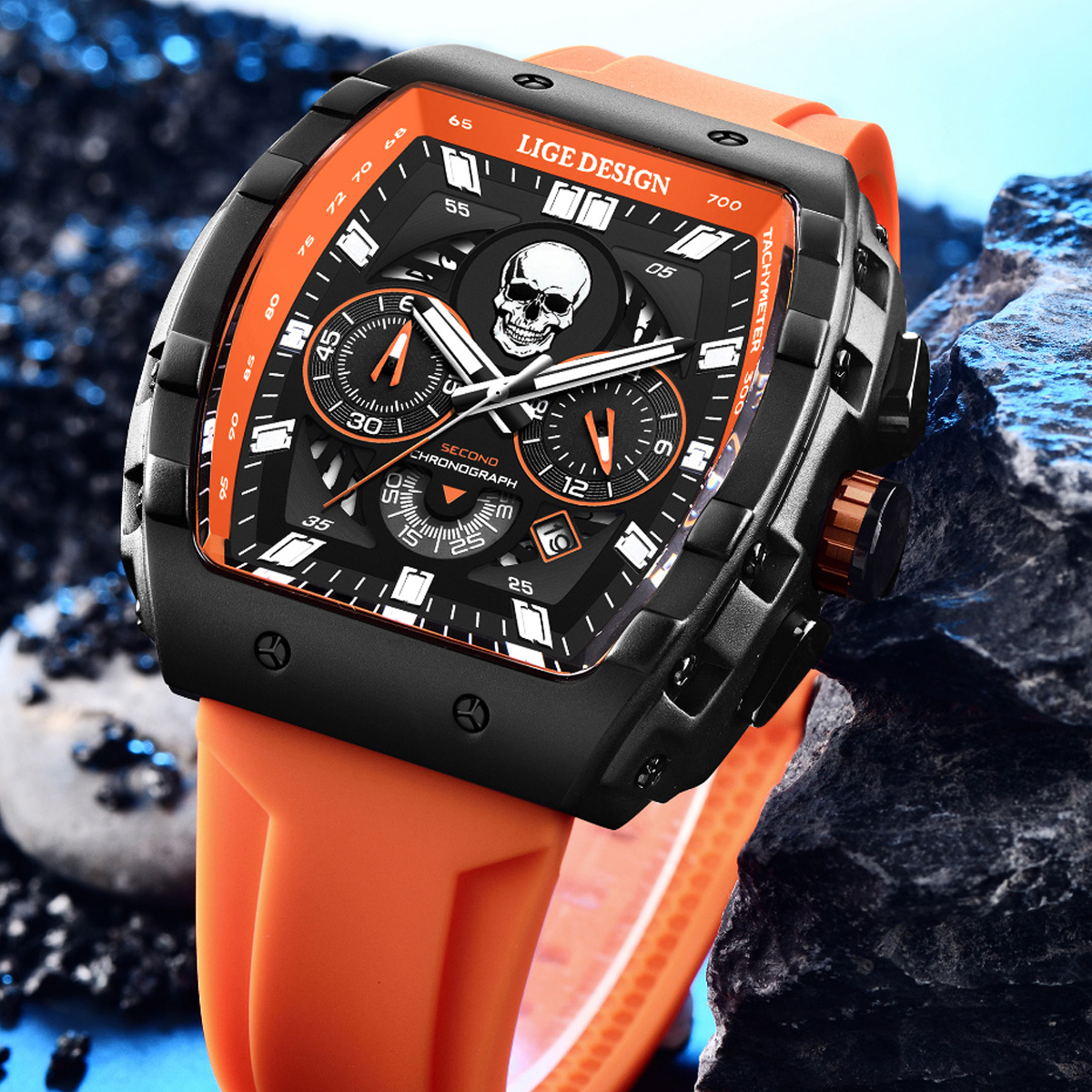 LIGE Fashion Quartz Watches fo - Smartwatch Sports Watches For Men ulasan dan harga