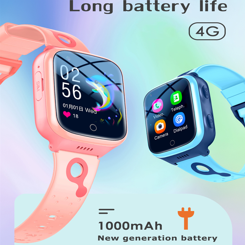 Hot 4G Kids Smartwatch 1000 Ma - Smartwatch Digital Watches For Girls ulasan dan harga