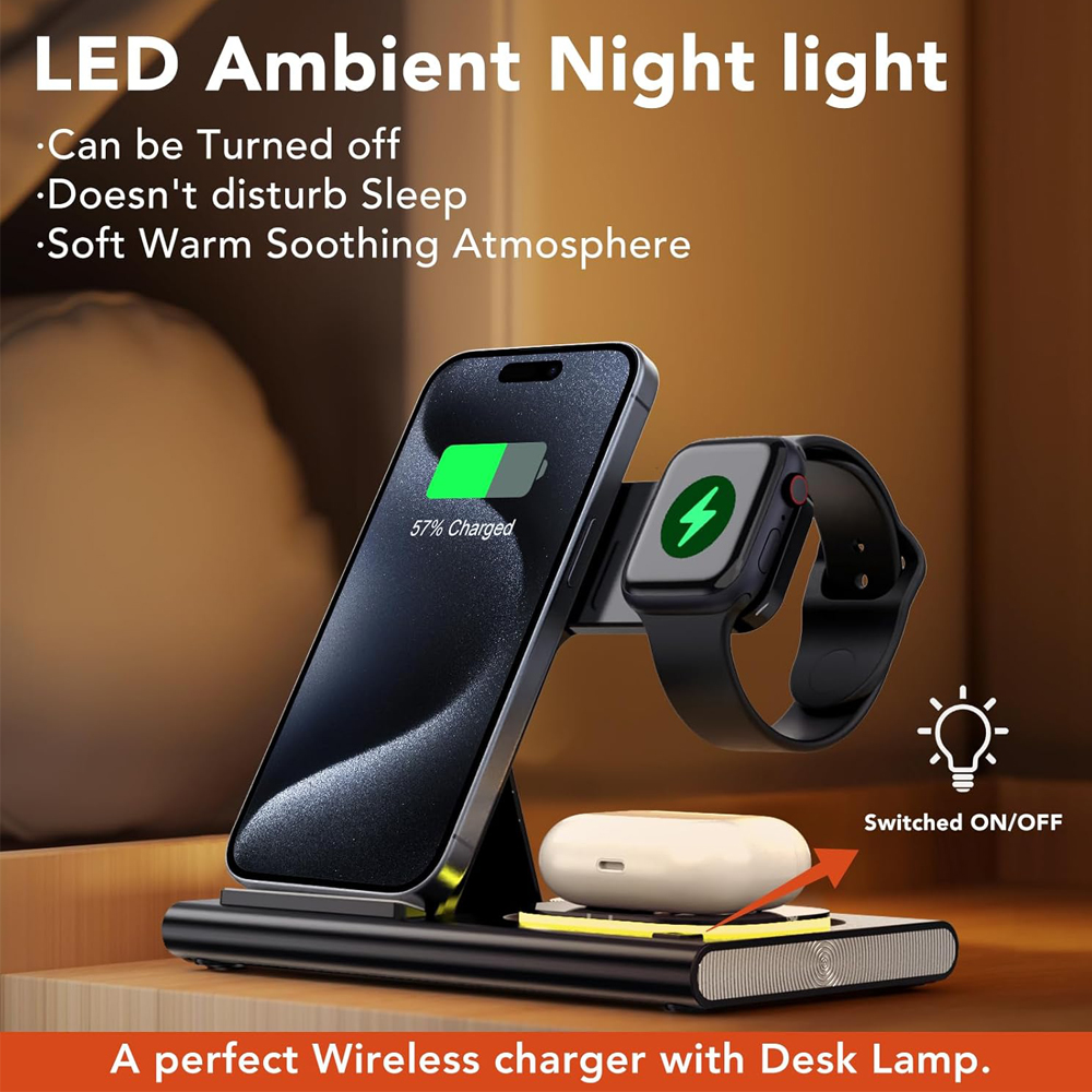 3 in 1 Foldable Charging Stati - Watch Xs8 ulasan dan harga