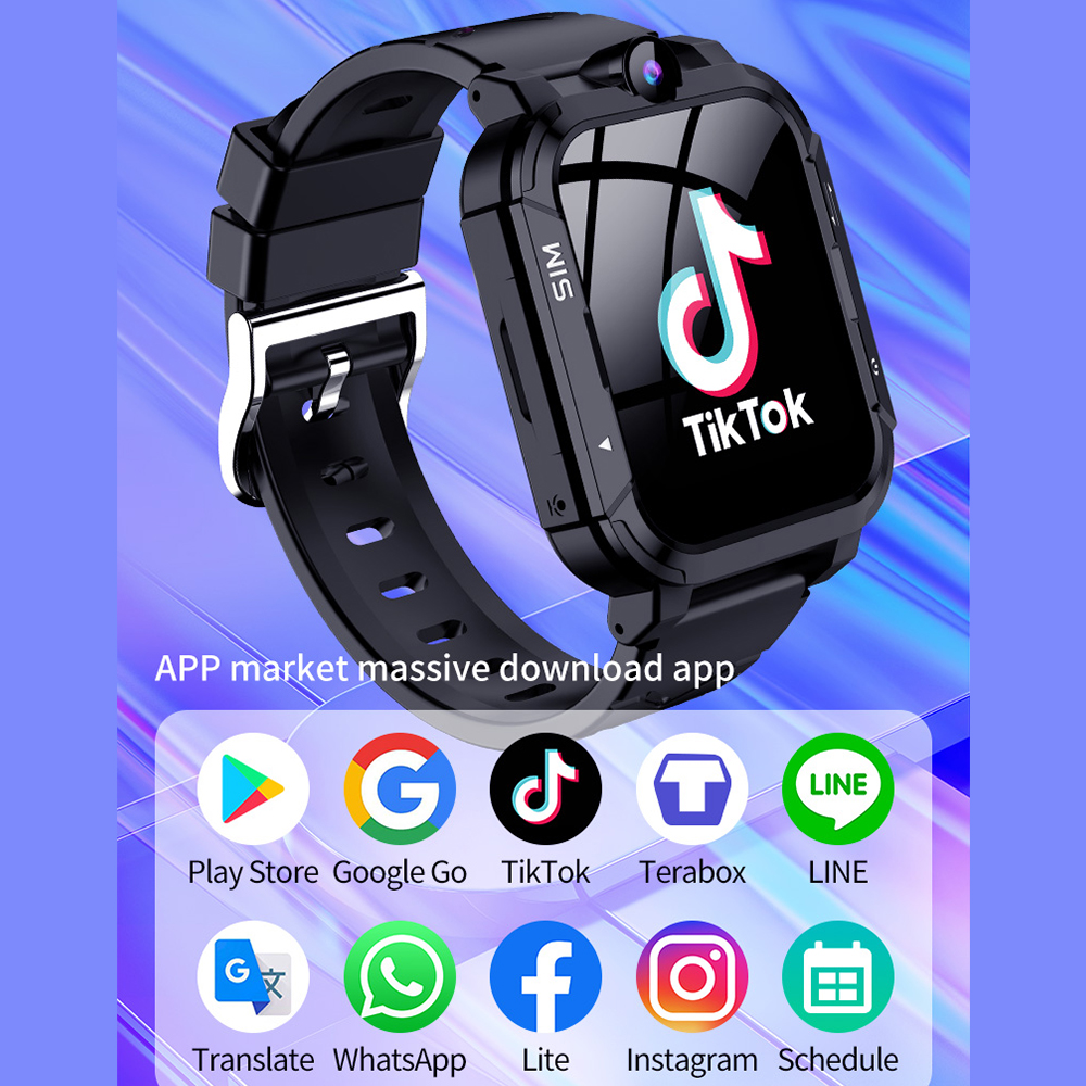 Children Smart Watch 4G GPS Wi - Smartwatch Watches Birthday Gift For Boys ulasan dan harga