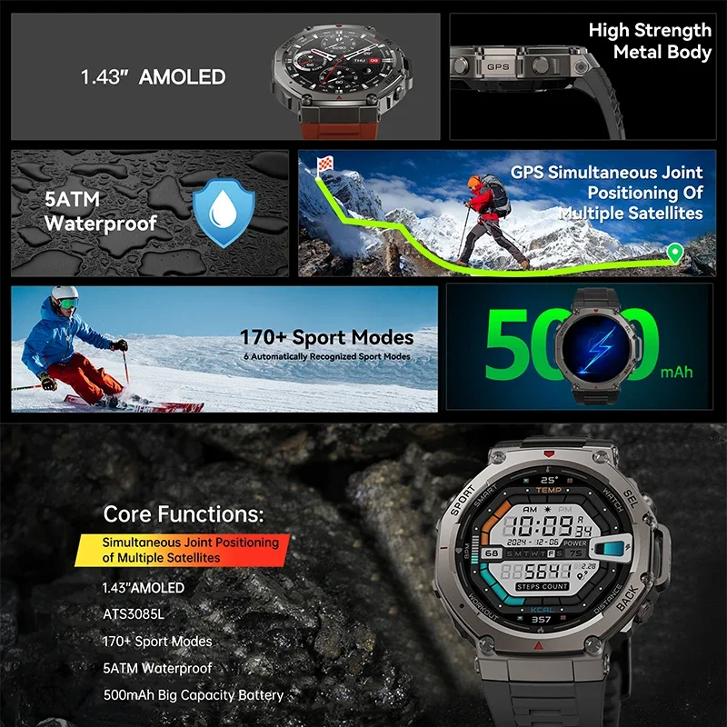 2026 New Military DM58 GPS Sma - Smartwatch Watches For Men With Gps ulasan dan harga