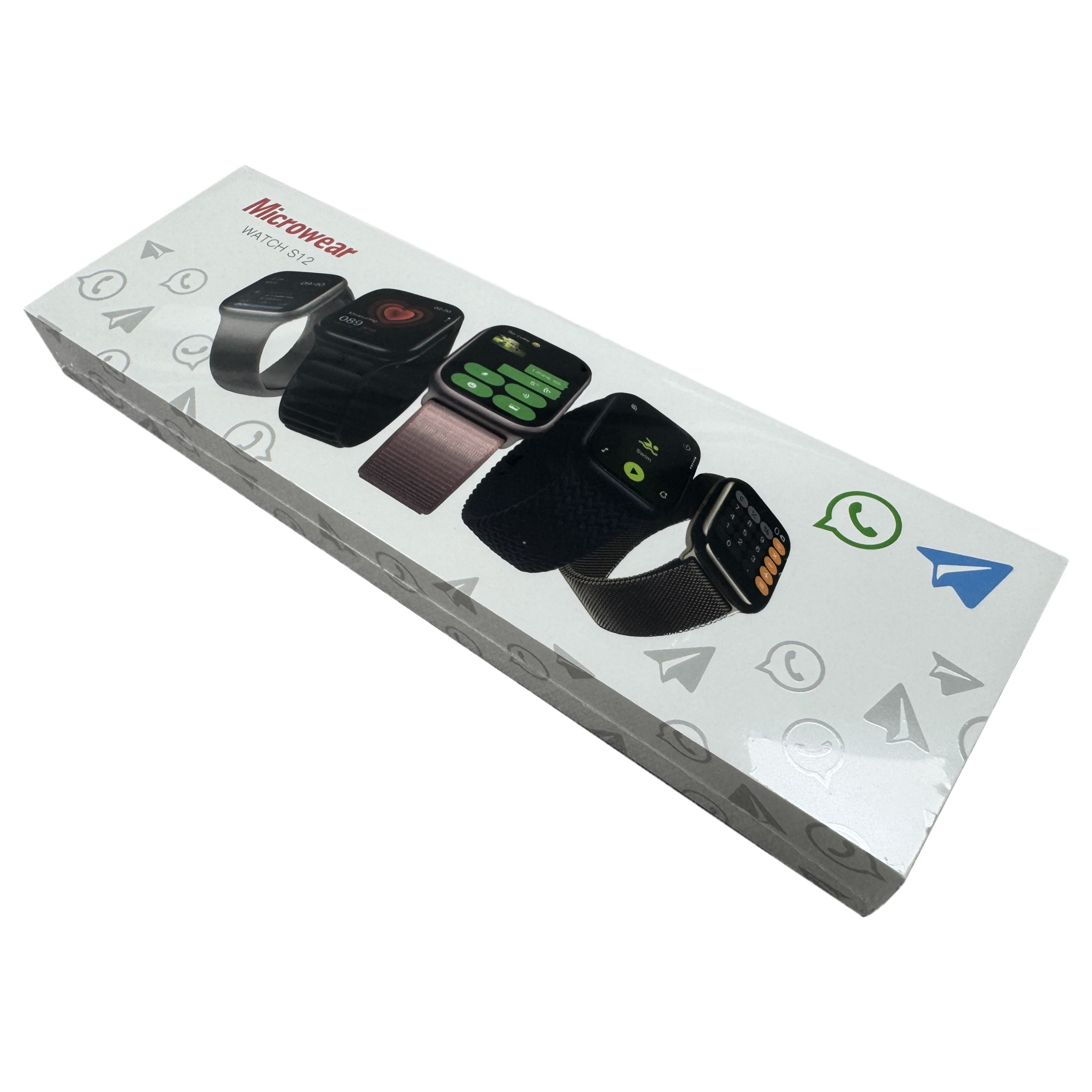 Telegram WhatsAPP Reply Microw - Smartwatch Watch Whatsapp ulasan dan harga