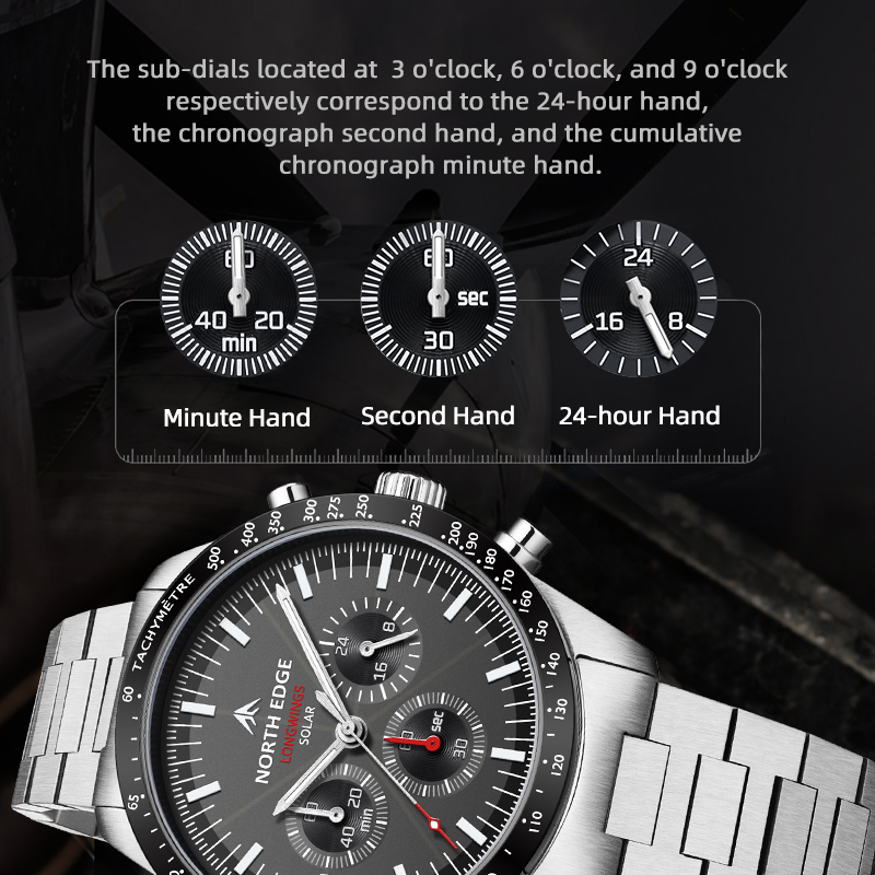 NORTH EDGE 2025 LONGWINGS Men  - Hybrid Smartwatch ulasan dan harga