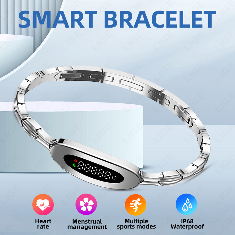LIGE Women Smart Bracelet Hear - Couple Watches Smartwatch ulasan dan harga