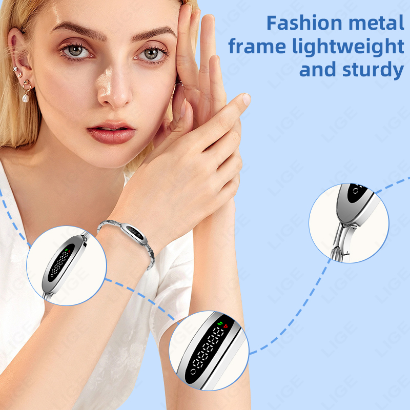 LIGE Women Smart Bracelet Hear - Couple Watches Smartwatch ulasan dan harga