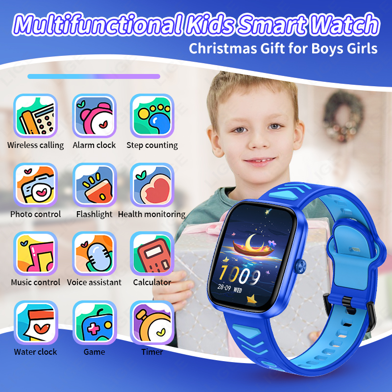 LIGE New Kids Smart Watch Teen - Smartwatch Digital Watches For Girls ulasan dan harga