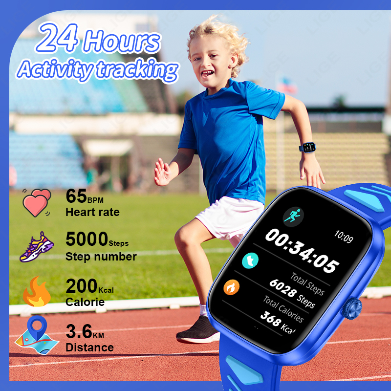 LIGE New Kids Smart Watch Teen - Smartwatch Digital Watches For Girls ulasan dan harga