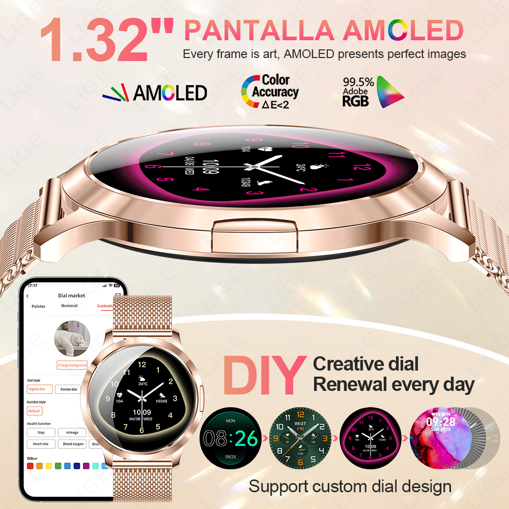 LIGE 2026 New Smart Watch Wome - Watches Ladies Smartwatch ulasan dan harga