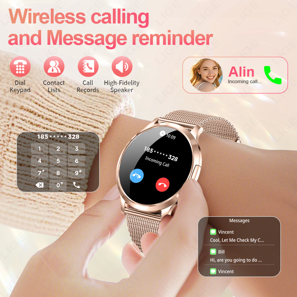 LIGE 2026 New Smart Watch Wome - Watches Ladies Smartwatch ulasan dan harga