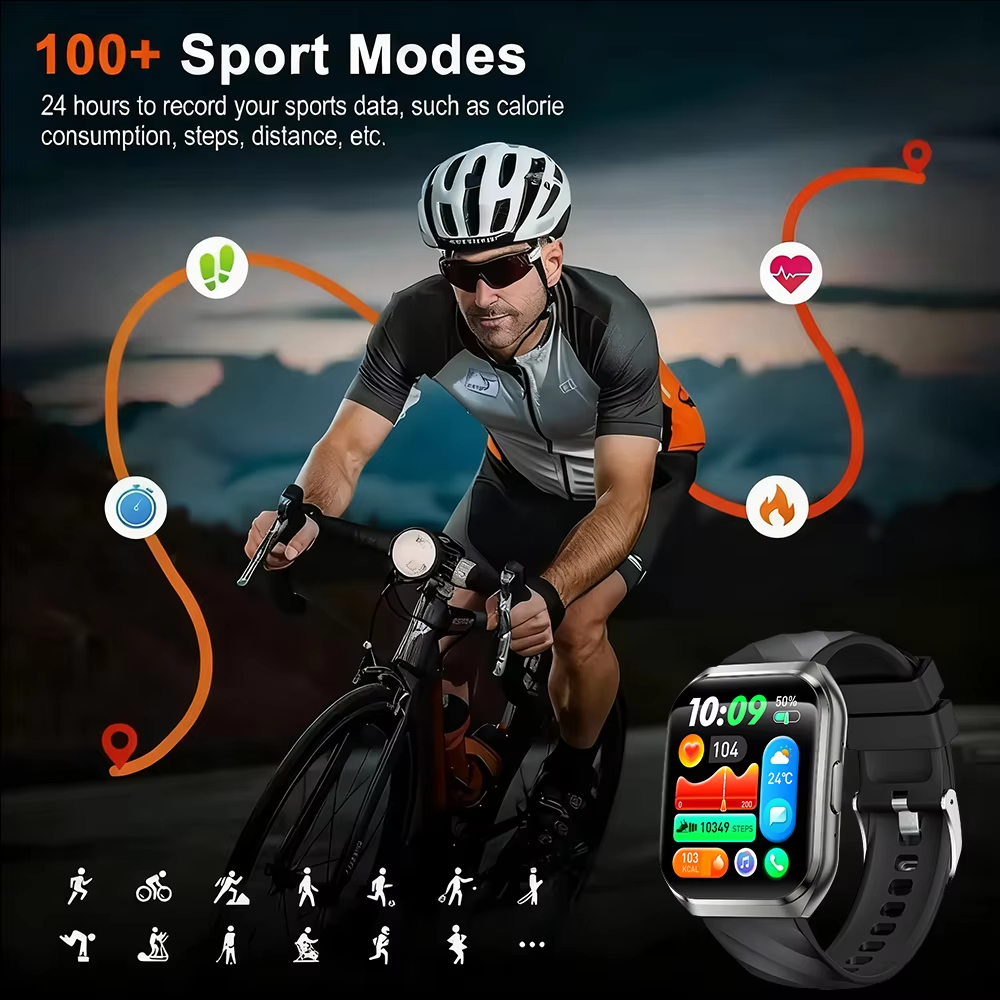 AMOLED 2026 HD 3D Curved surfa - Smartwatch Watches Gift For Men ulasan dan harga