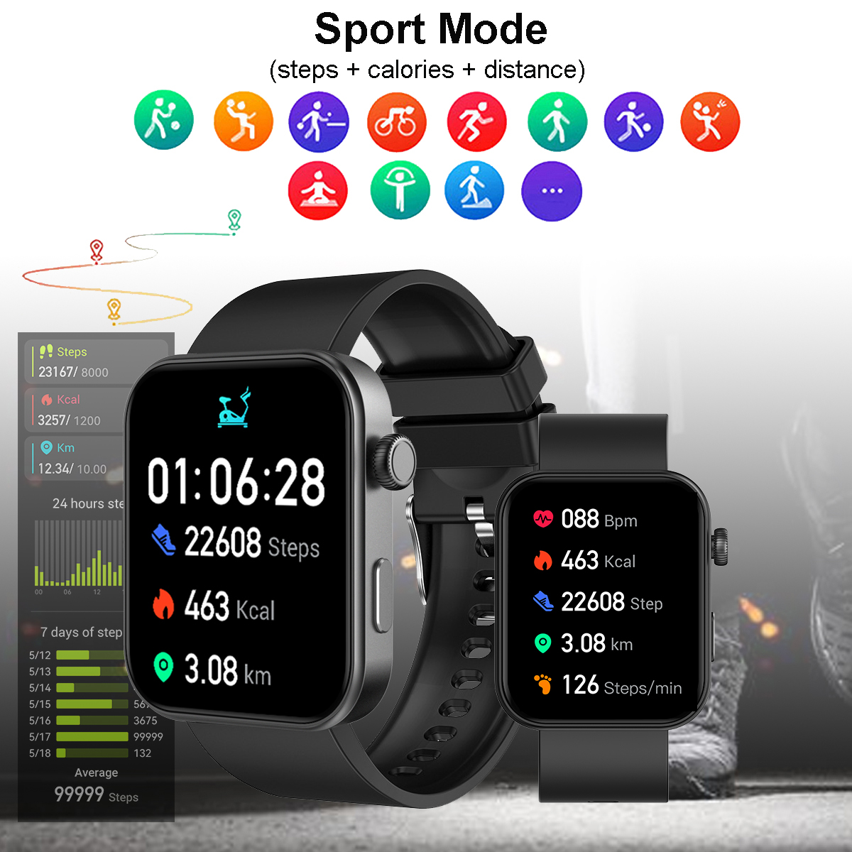 COANR New J11 PRO Men Women he - Smartwatch Sports Watches For Women ulasan dan harga