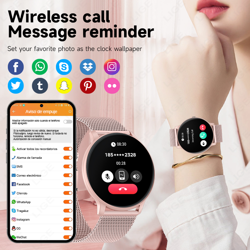 2026 New Women Bluetooth Call  - Watches Ladies Smartwatch ulasan dan harga