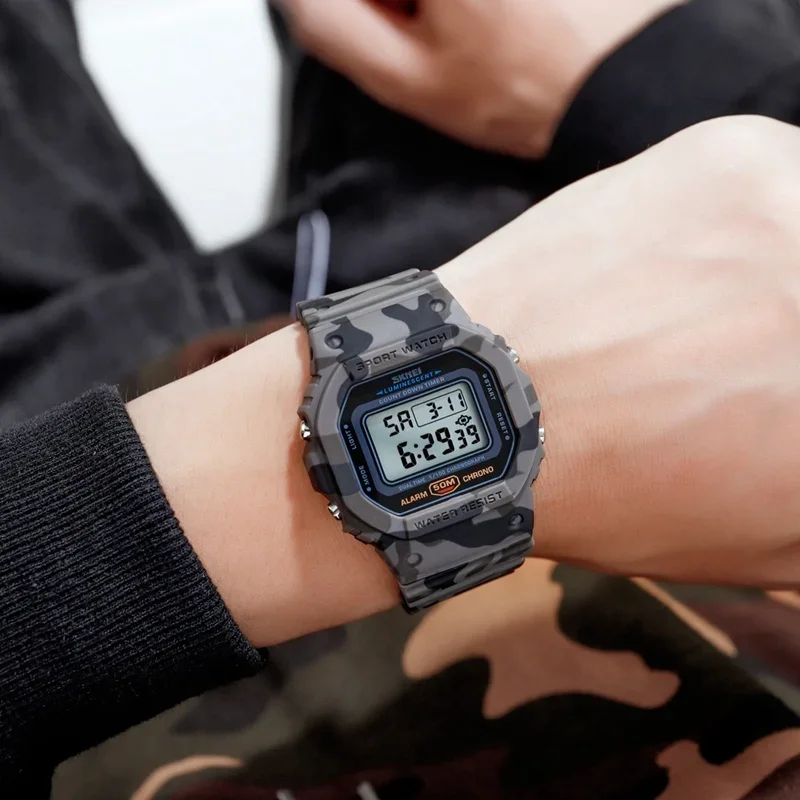 SKMEI 1628 Luxury Digital Men  - Solar Powered Watch ulasan dan harga