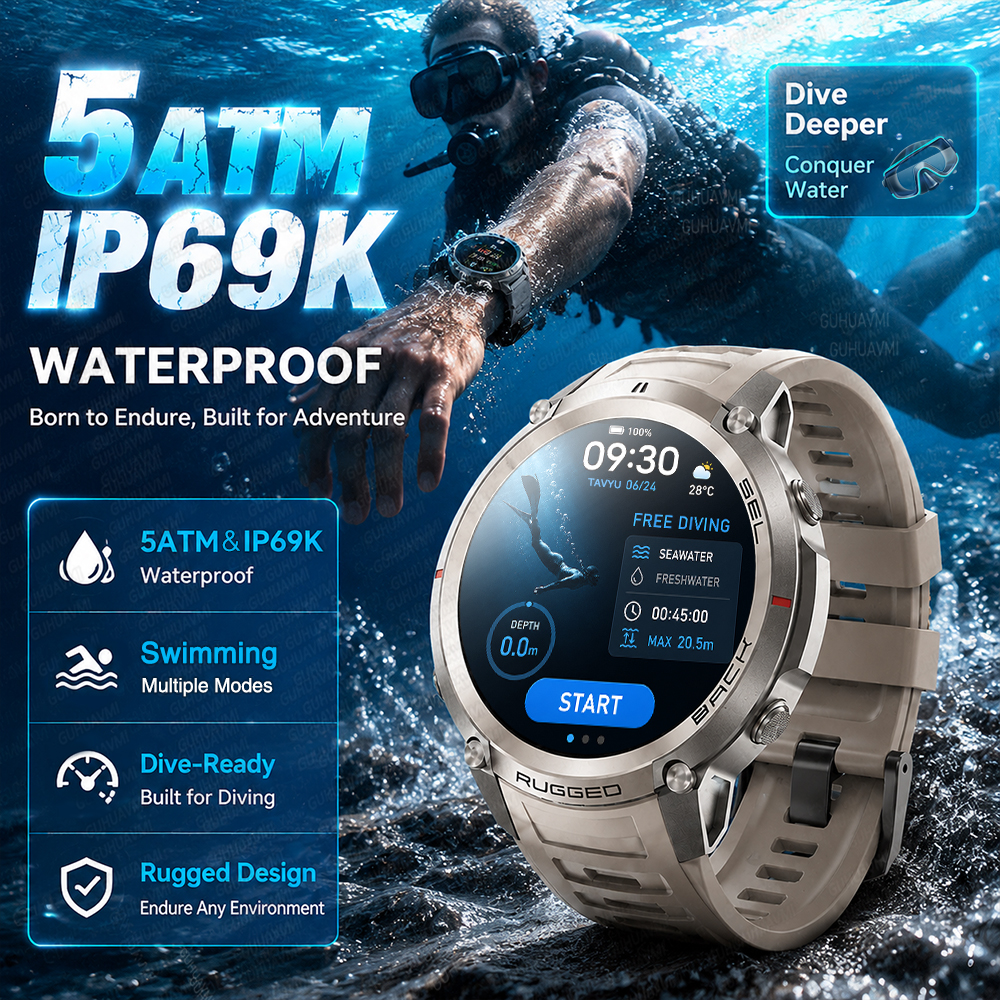 2026 Military Satellite Offlin - Smartwatch Watches Gift For Men ulasan dan harga
