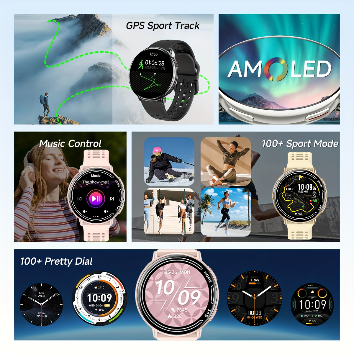New Hot GPS Smartwatch 1.43 AM - Smartwatch Watches Gift For Men ulasan dan harga