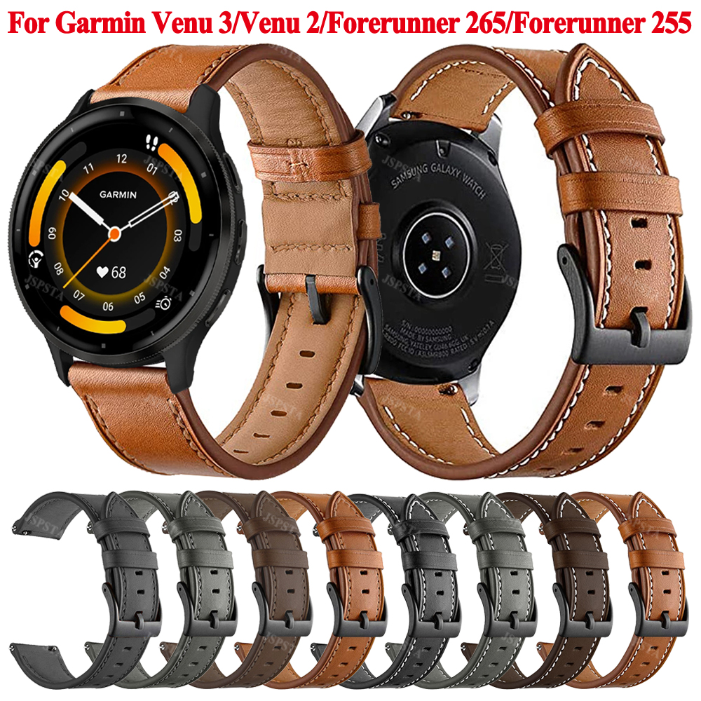 22mm Leather Strap For Garmin  - Xwatch Smartwatch ulasan dan harga