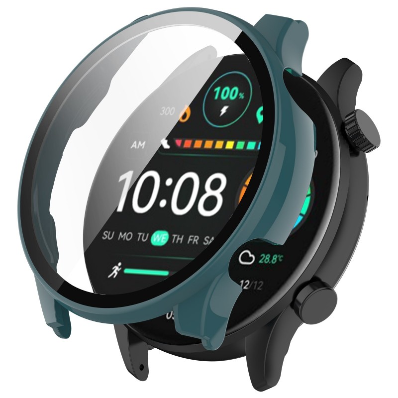PC+Tempered Glass Case for Hay - Solar Powered Watch ulasan dan harga