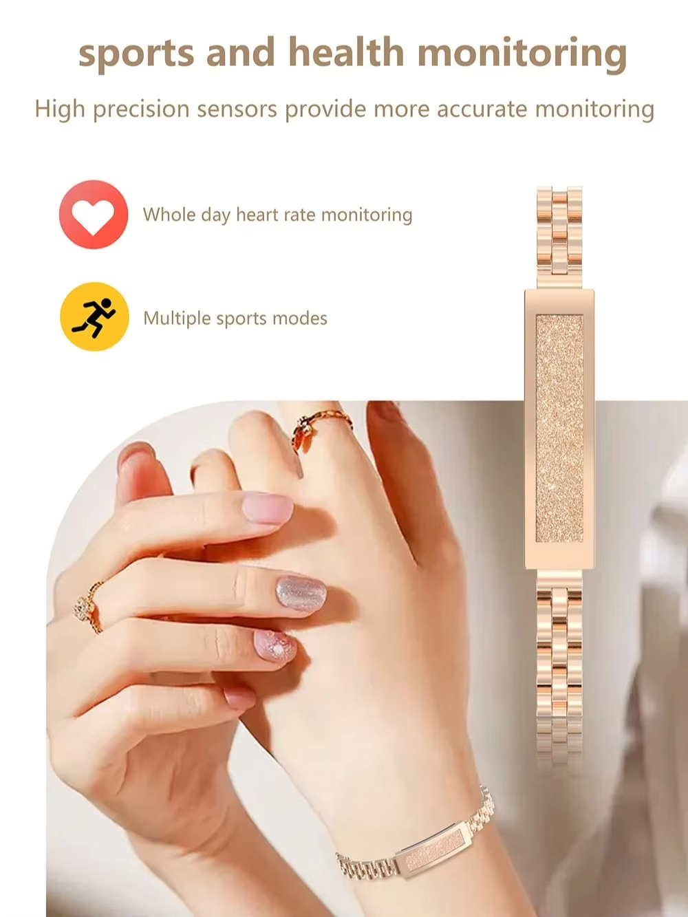 Fashion Couple Chain Smart Bra - Couple Watches Smartwatch ulasan dan harga