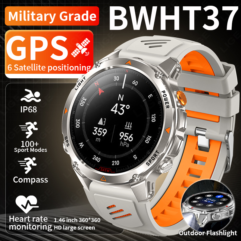 LIGE Rugged GPS Track Smart Wa - Smartwatch Watches For Men ulasan dan harga