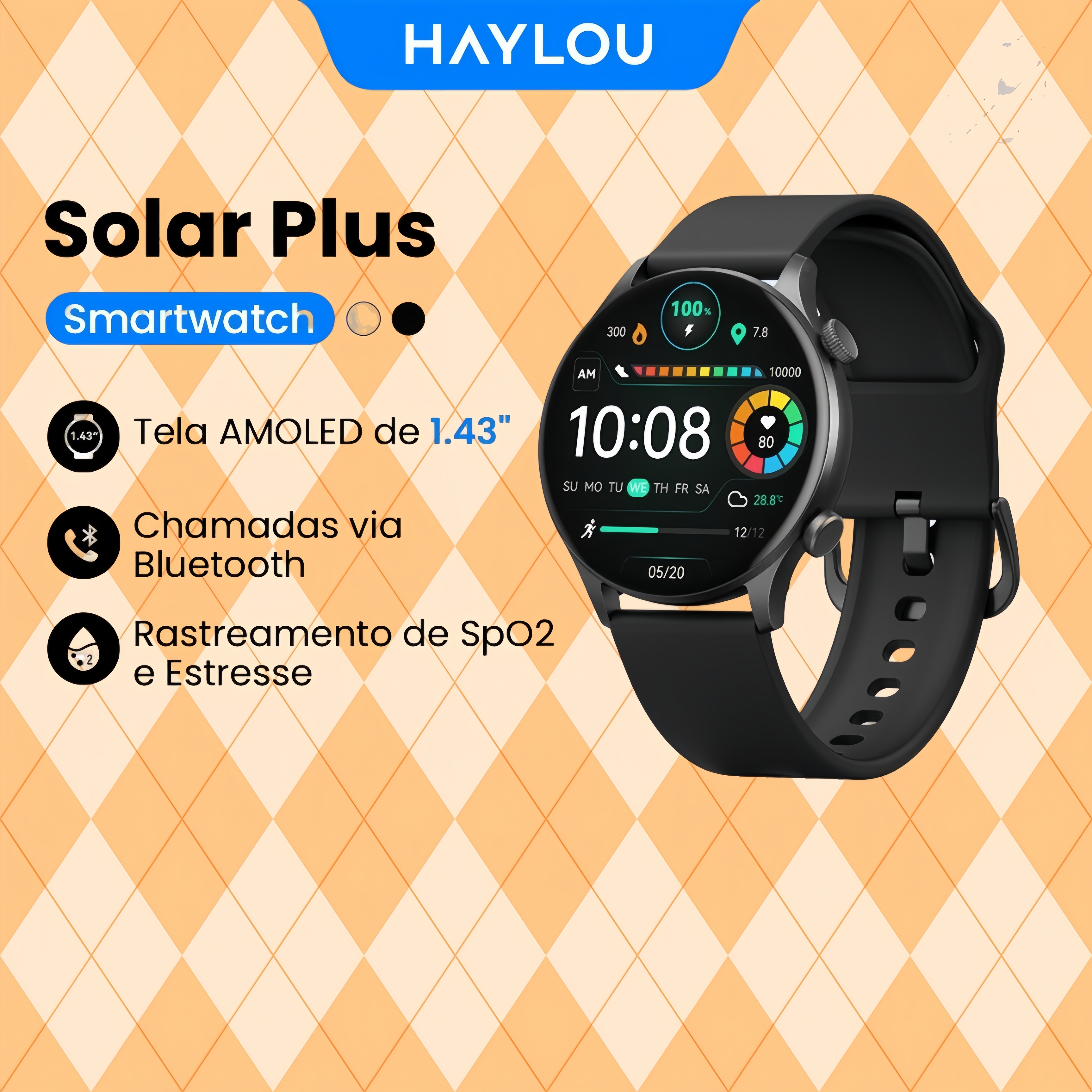 HAYLOU Solar Plus Smart Watch  - Hybrid Smartwatch ulasan dan harga