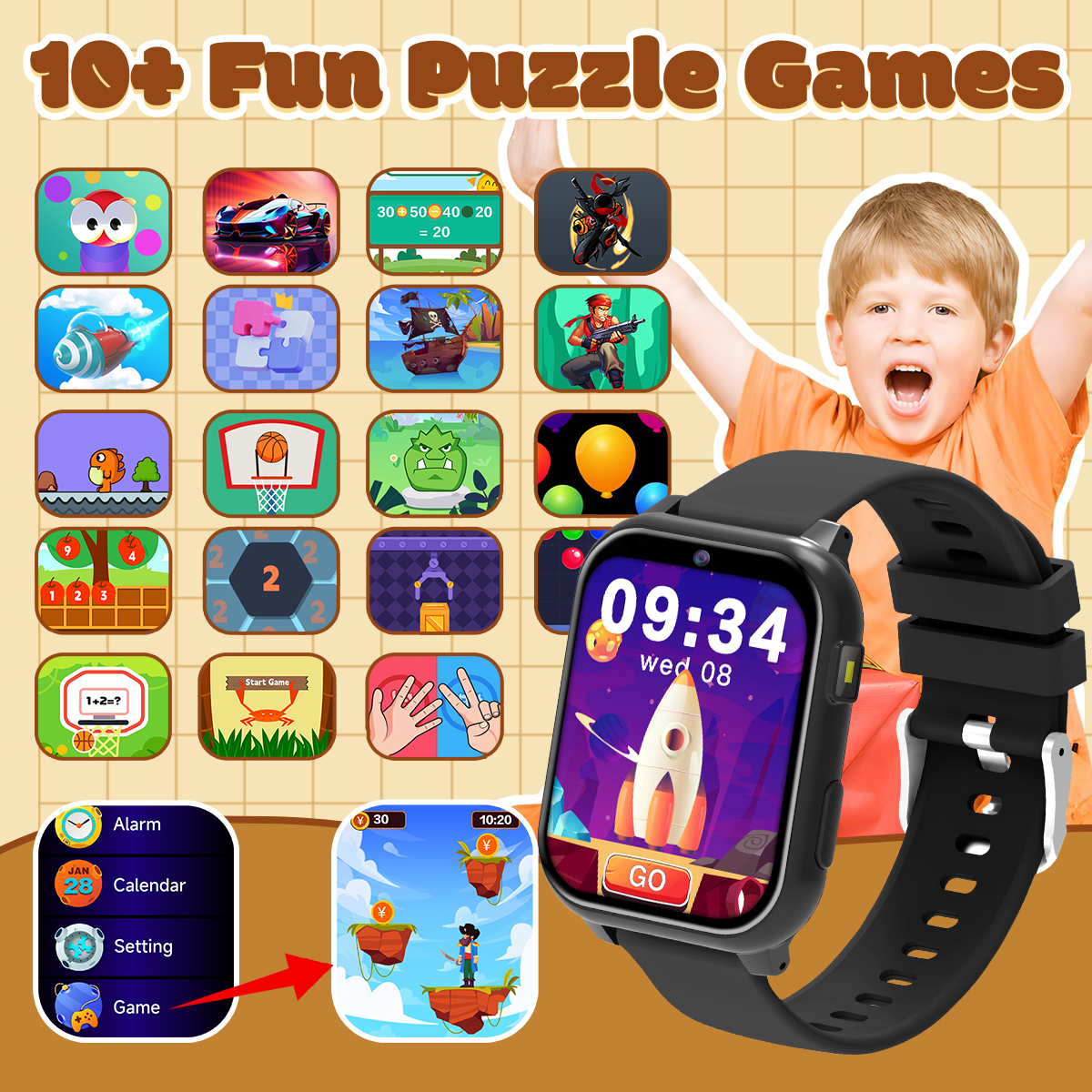 2026 Kids Game Smartwatch Flas - Smartwatch Watches Birthday Gift For Boys ulasan dan harga