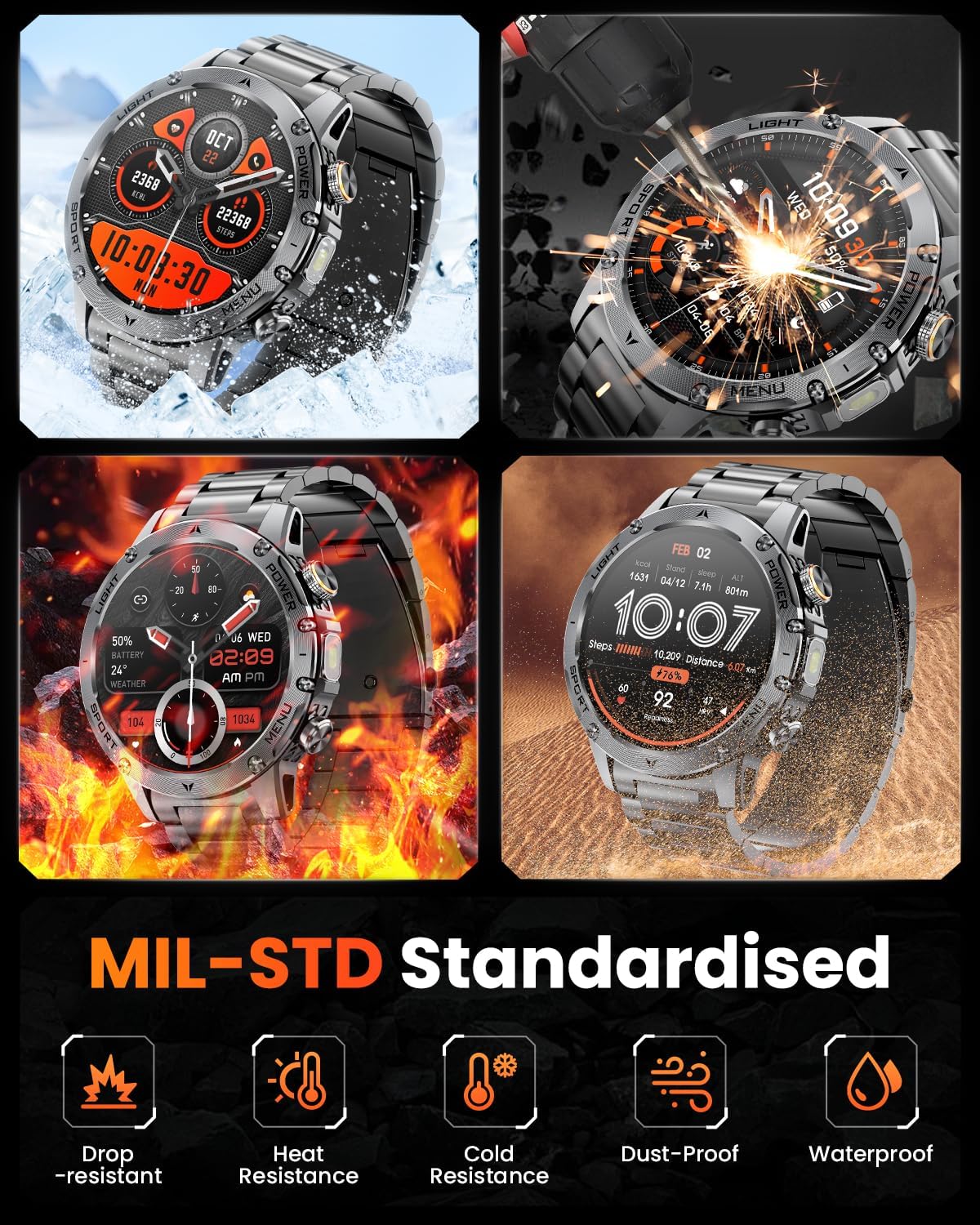 New T-REX3 Outdoor 1000mAh Bat - Smartwatch Watches Gift For Men ulasan dan harga