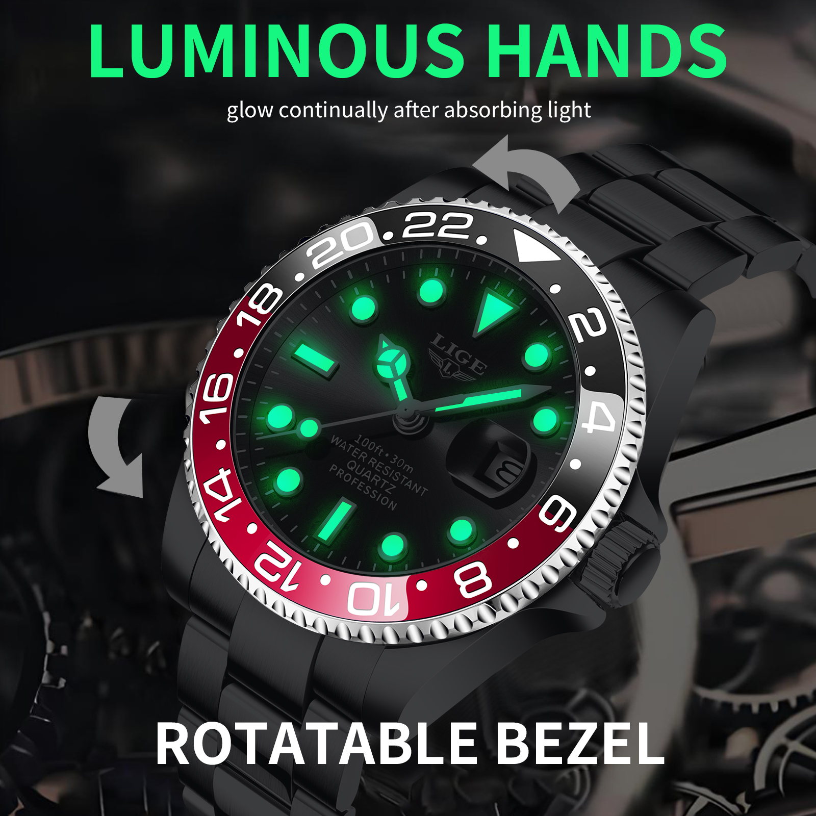 LIGE 2026 Men's Watches Busine - Smartwatch Watches Gift For Men ulasan dan harga
