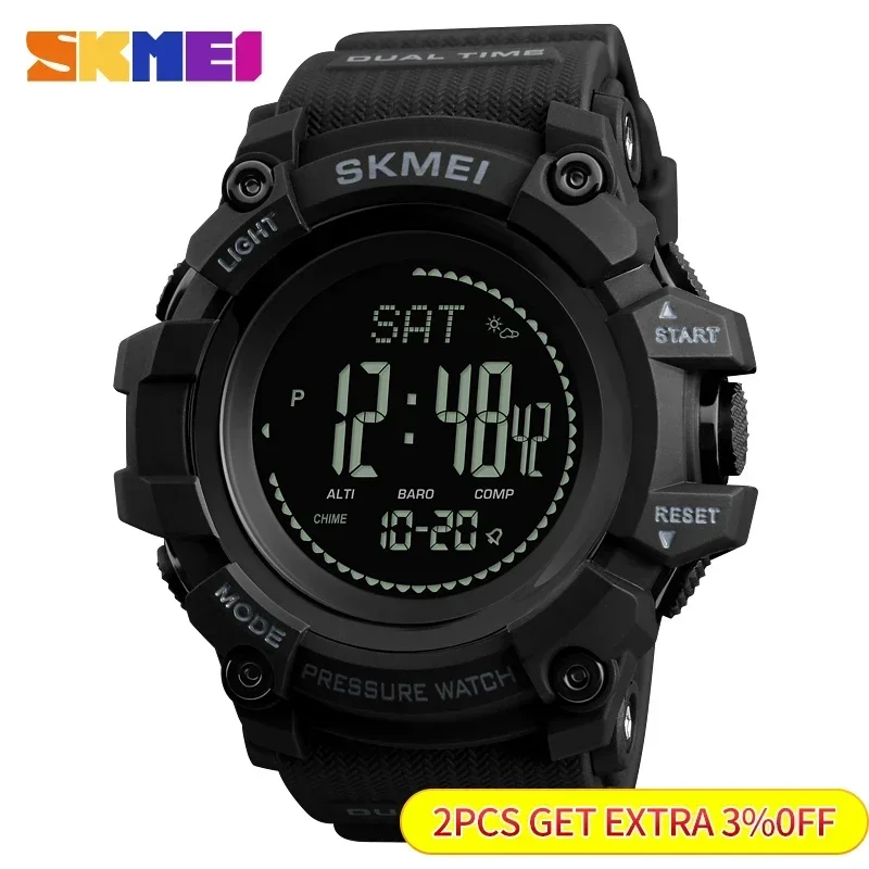 SKMEI 1358 Altimeter Weather T - Solar Powered Watch ulasan dan harga