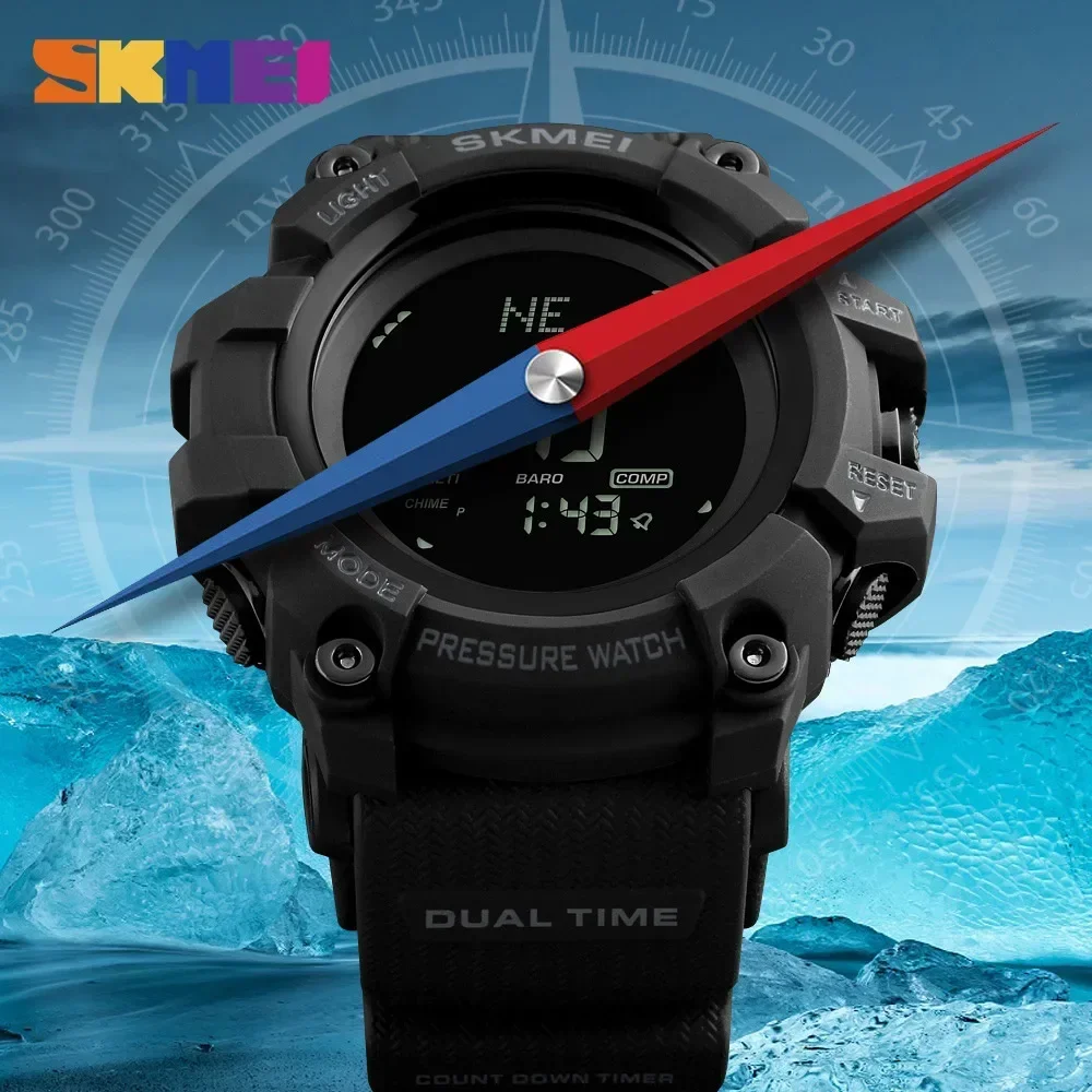 SKMEI 1358 Altimeter Weather T - Solar Powered Watch ulasan dan harga