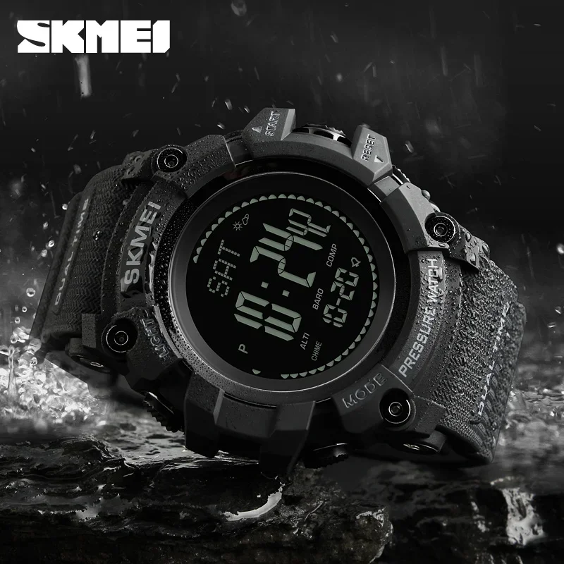 SKMEI 1358 Altimeter Weather T - Solar Powered Watch ulasan dan harga