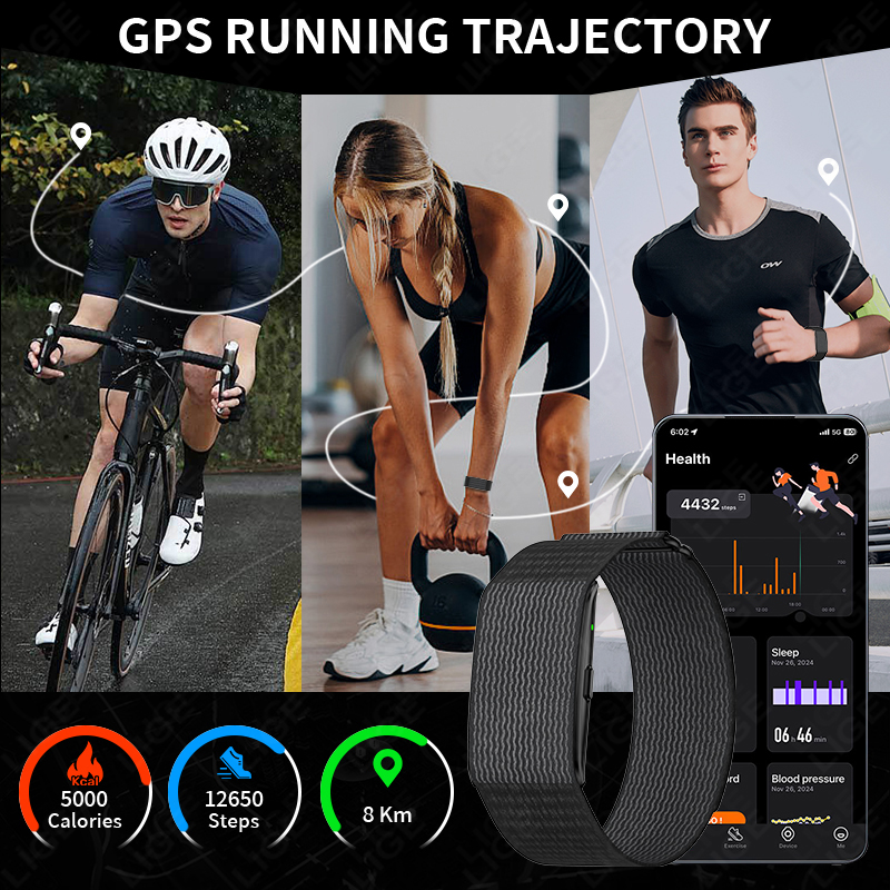 LIGE NO Screen Smart Wristband - Smartwatch Watches For Men With Gps ulasan dan harga