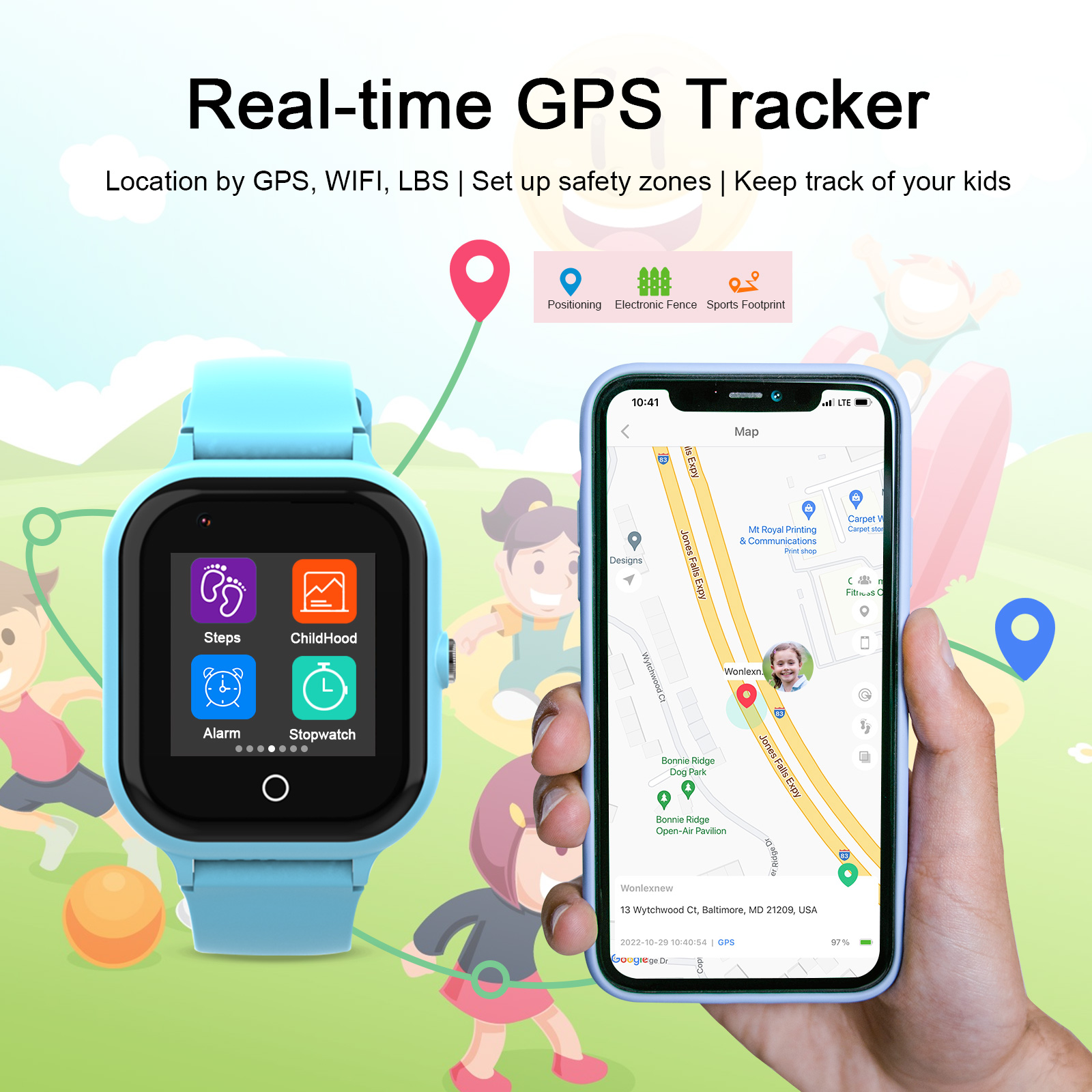 Wonlex KT24 Smart Watch Kids G - Smartwatch Watch Whatsapp ulasan dan harga