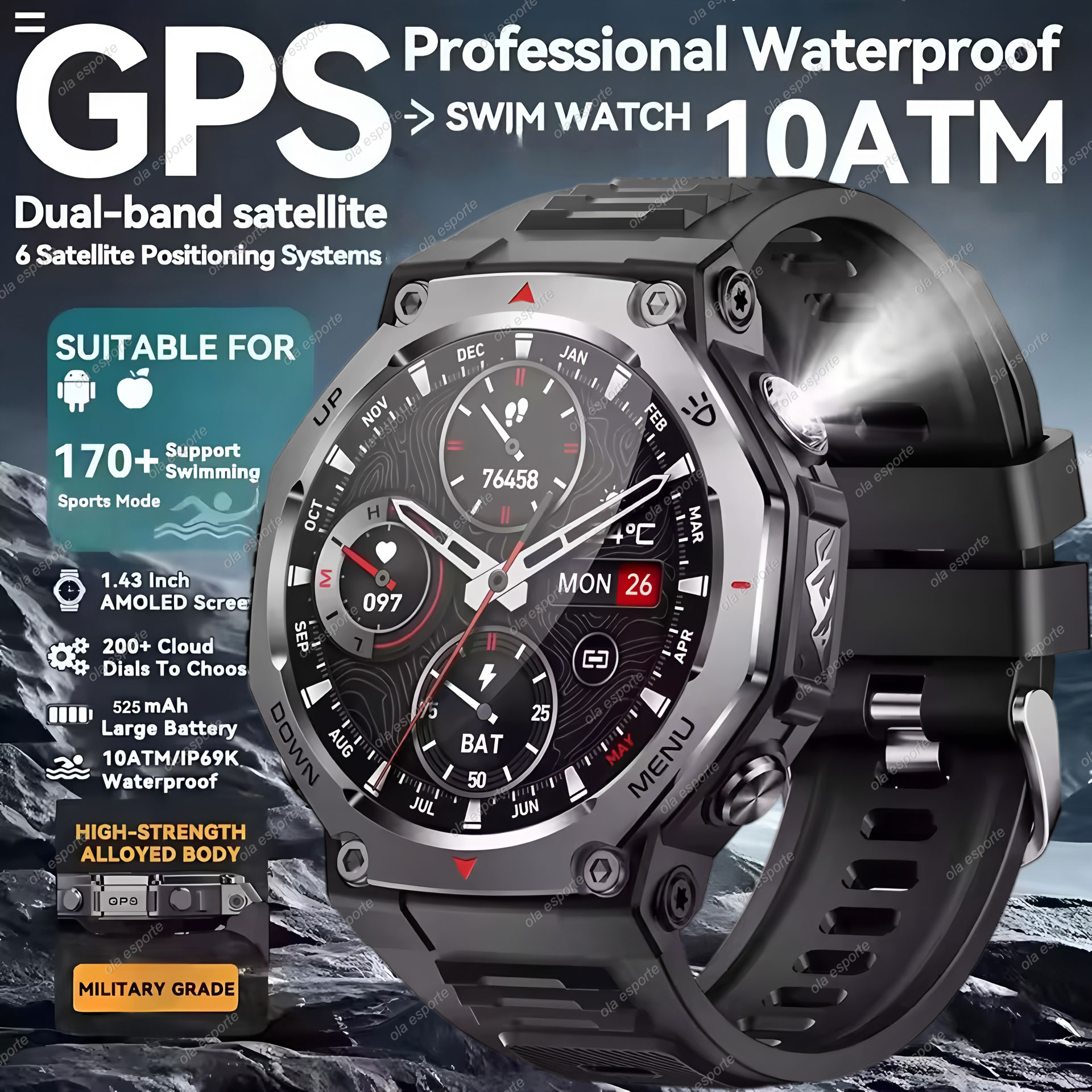 New T-Rex 3 Ultra GPS Smart Wa - Smartwatch Watches For Women With Gps ulasan dan harga