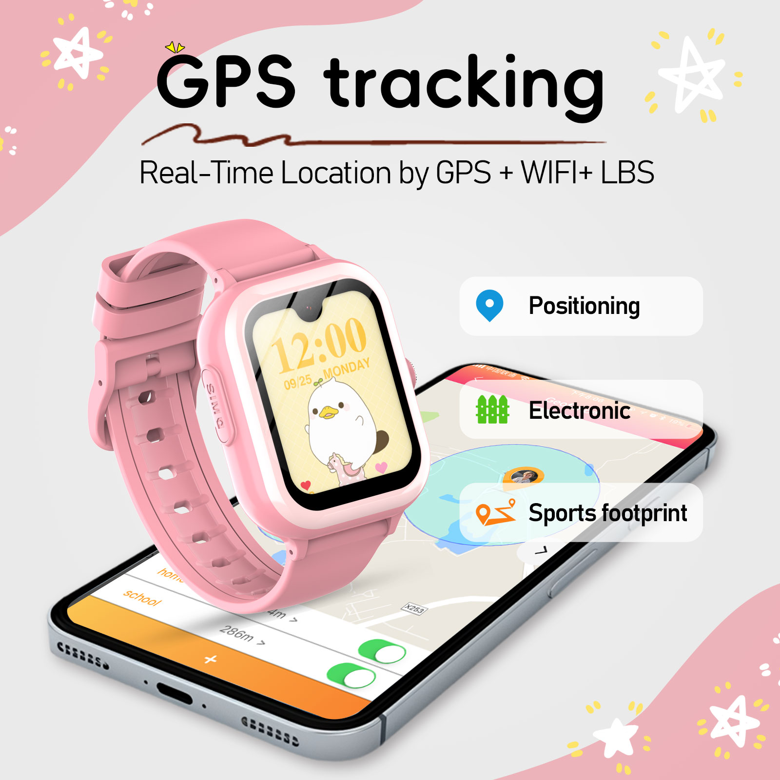 Wonlex 4G Kids Smart Watch 1.7 - Smartwatch Watch Whatsapp ulasan dan harga