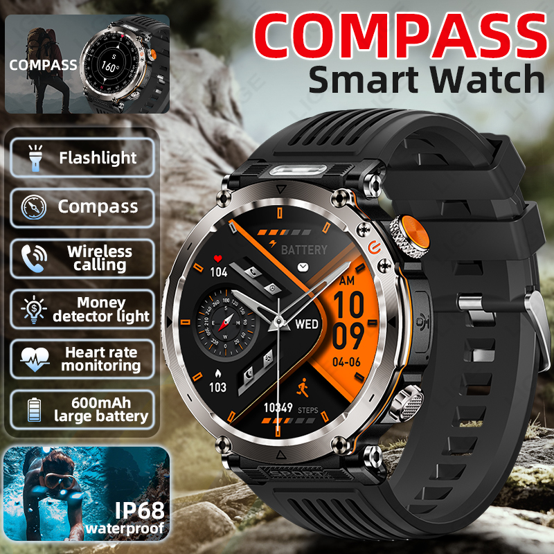 New Military Outdoor Smartwatc - Smartwatch Watches For Men ulasan dan harga
