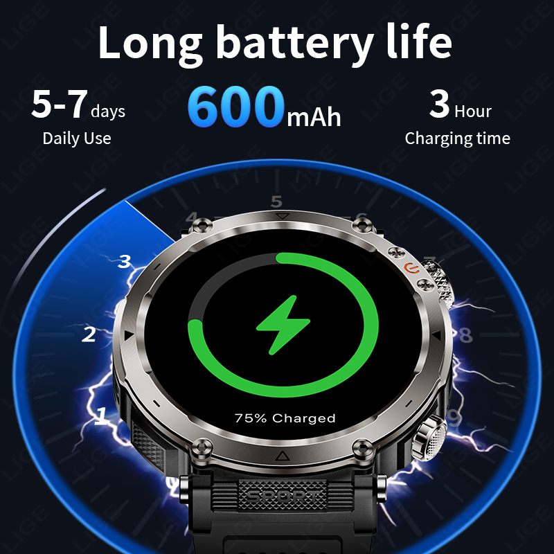 New Military Outdoor Smartwatc - Smartwatch Watches For Men ulasan dan harga