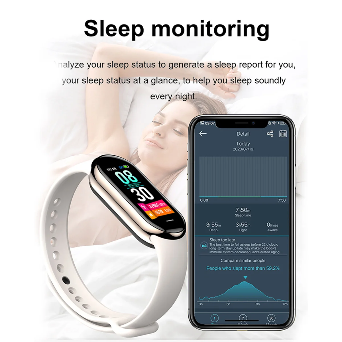 New Original Small M8 Band Sma - Smartwatch Sports Watches For Women ulasan dan harga