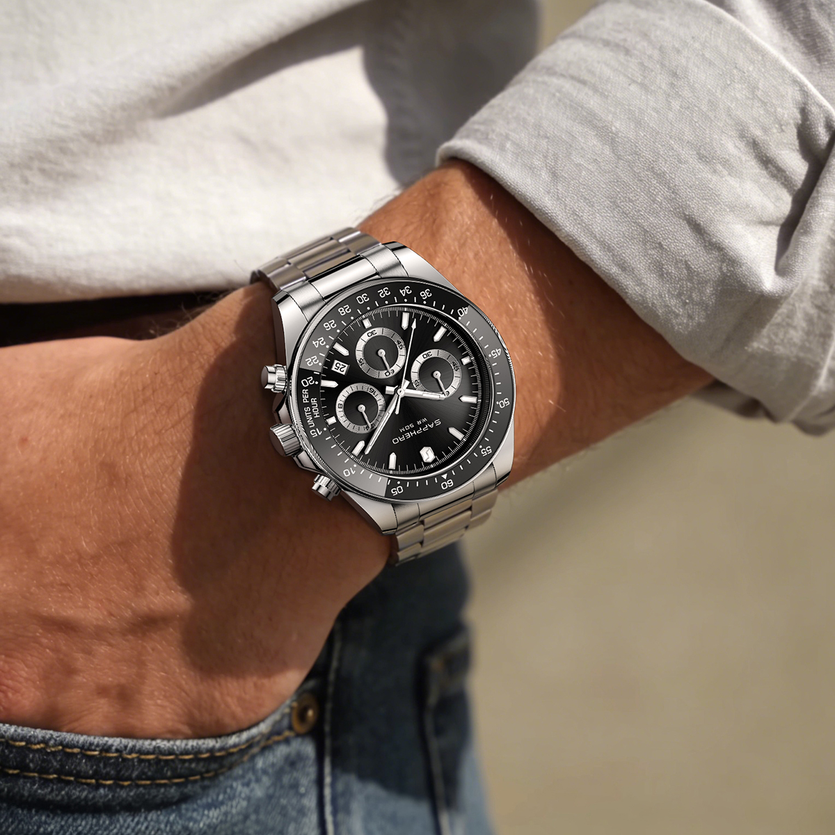 SAPPHERO Fashionable Men's Wat - Smartwatch Watches Gift For Men ulasan dan harga