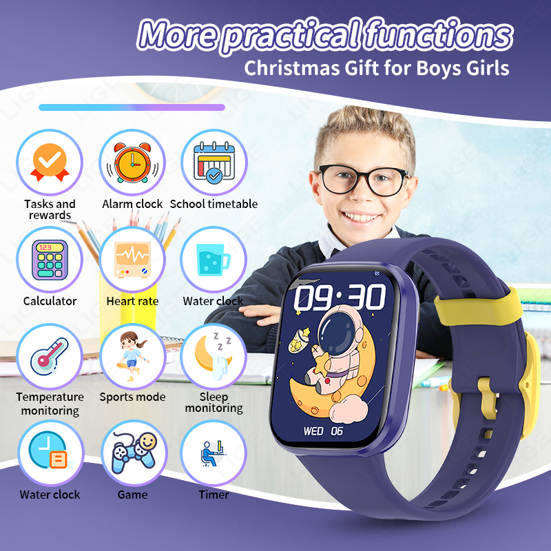 Lige Children Smart Watch Wome - Smartwatch Digital Watches For Girls ulasan dan harga