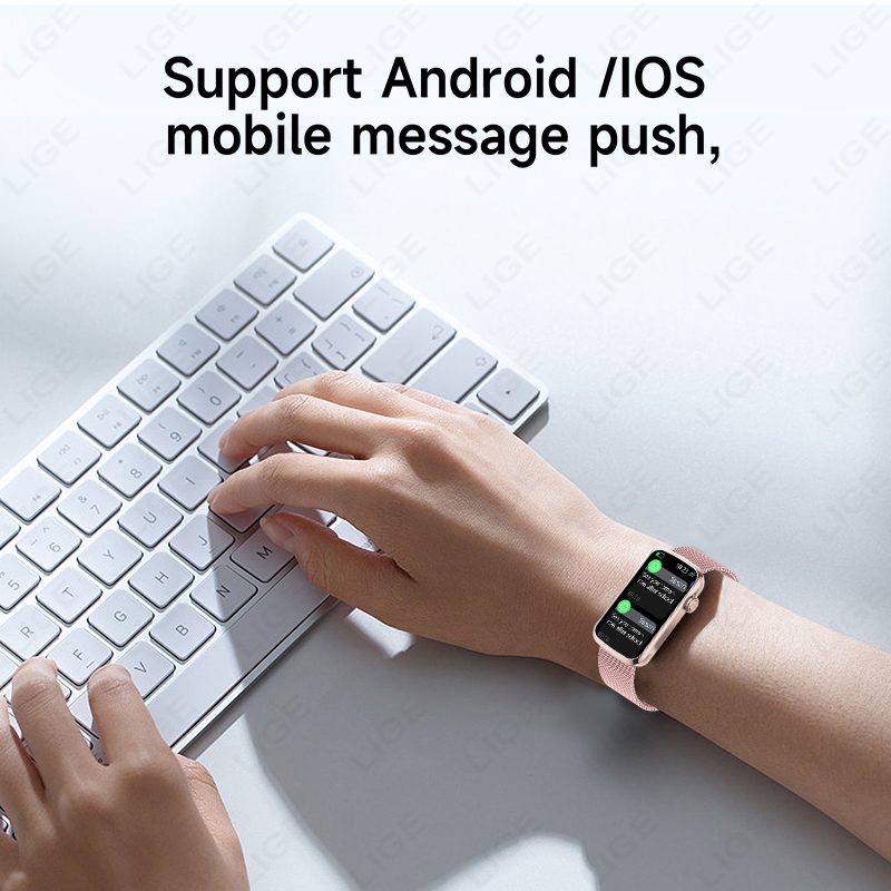 LIGE New 1.47” HD Full Touch S - Watches Ladies Smartwatch ulasan dan harga